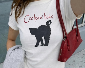 Y2K Cocteau Twins Baby Tee - Role Model Gift, 90s Trendy Baby Tee, Heaven Or Las Vegas Album, Match Concert Outfit, Vintage Shirt, Coquette