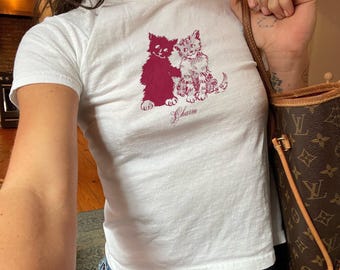 Y2K Clairo Charm Baby Tee - Clairo Merch, Indie Band T-shirt, Vintage Graphic Tee, Graphic Music Tee, Popgirl Babytee, Match Concert Outfit