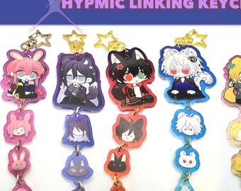 Hypmic linking acrylic charms with animal ears