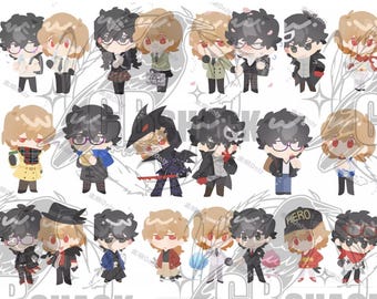 P5 ShuAke Chibi Acrylic Standee (daily activities ver.)