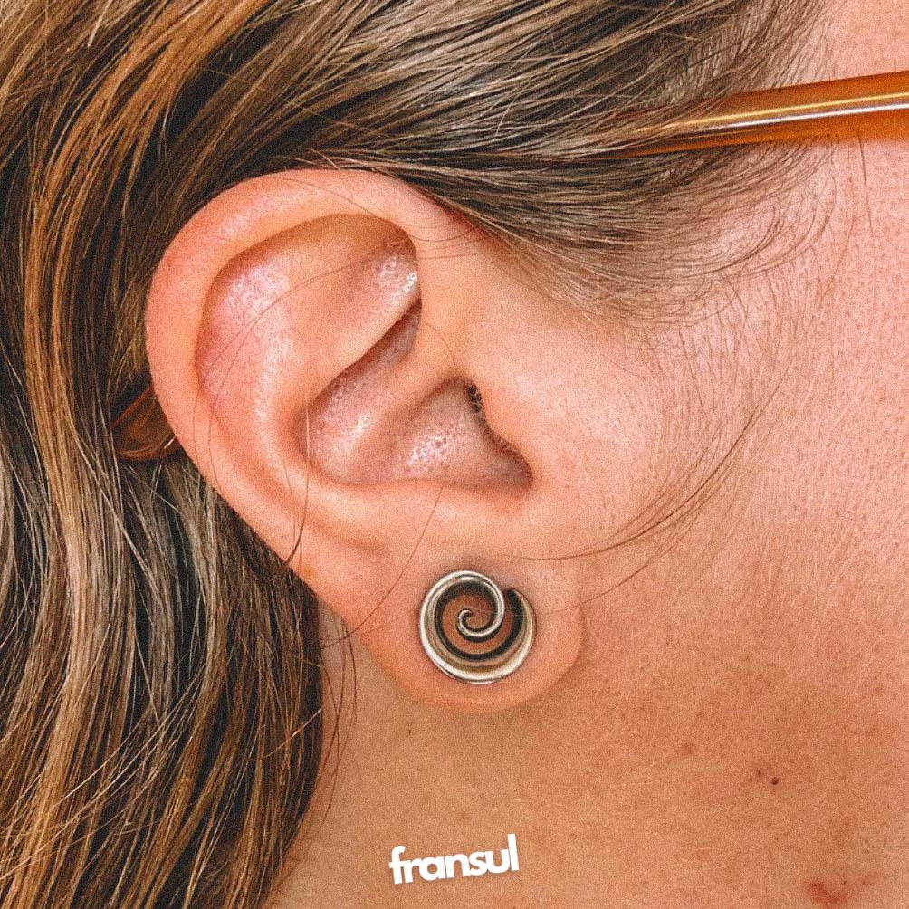 thumbnail image 2 of 12 Pairs Stainless Steel CZ Barbell Tunnel Ear Studs & Hoop Earrings – Men's & Women's 2 of 4