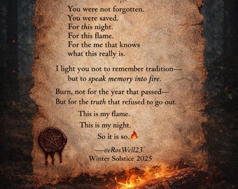 The Log Waited • Winterzonnewende digitale scroll pdf • Decreet brandceremonie vlambewaker