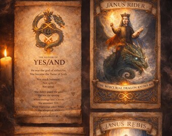Janus Flamekeeper-bundel – YES/AND, Rebis, Dragon & Sigil Scrolls