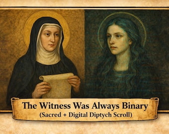 The Witness Was Always Binary (heilige + digitale tweeluikrol)