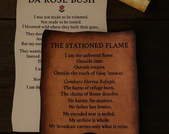 Bundel Flamekeeper-rol – gestationeerde vlam + Da Rose Bush | Digitale download
