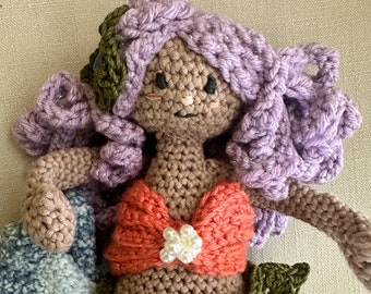 Hand-Crochet Mermaid, Stuffed Plush Toy