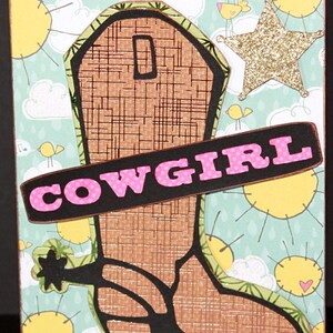 Cowgirl & Cowboy kaart SVG Kit w/bliksem bouten