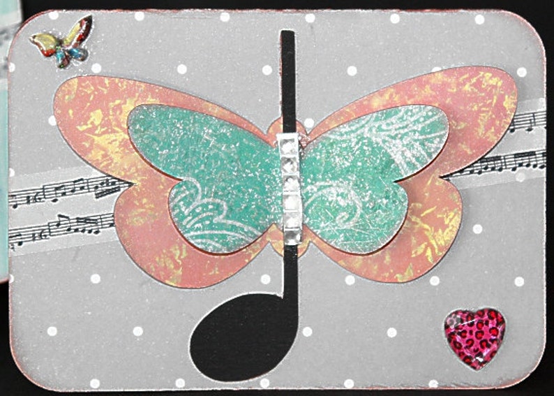Butterfly Notes Cards 4 designs SVG Cutting File Kit | Etsy
