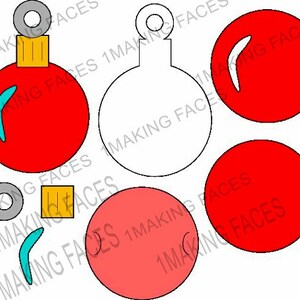 Natale ornamento, regalo Card Holder opzione, Super semplice, Kit di file in formato SVG taglio