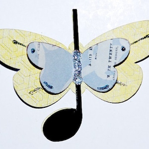 4 Butterfly Notes, SVG Cutting File Kit