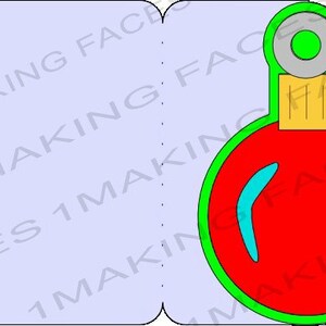 Christmas Ornament Card, Gift Card Holder, SVG Cutting File Kit