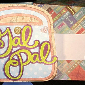 Cartão de bolsa Gal Pal, kit de arquivo de corte SVG