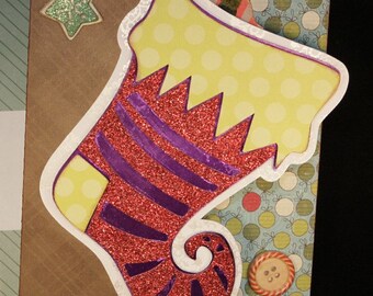Christmas Stocking Gift Card Holder, SVG Cutting File Kit (PDF Pattern)