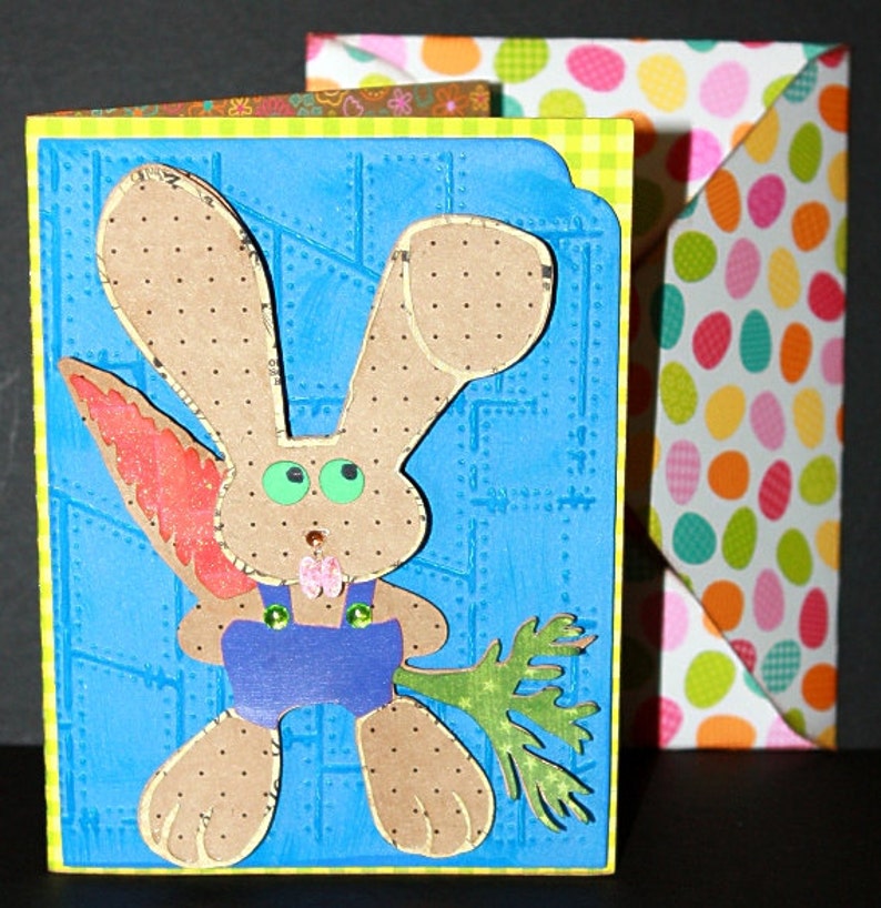 Download Guilty Easter Bunny Card SVG Cutting File Kit | Etsy