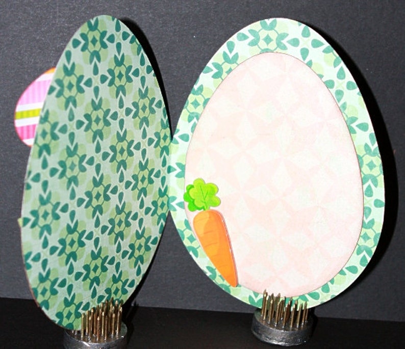 Download Easter Egg Bunny Card SVG Cutting File Kit | Etsy