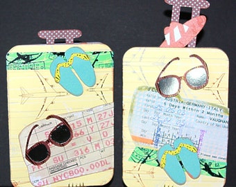 Wish You Were Here、Bon Voyage、Miss You、カード、SVG カッティングファイルキット