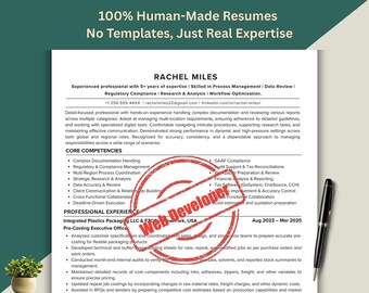 ATS Resume Template for Web Developers: Personalized CV, Customizable Web Developer Resume, software engineer resume, made to order service