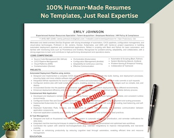 Professional HR Resume, ATS Friendly CV for Human Resources, Custom Resume Writing Service, resume template professional executive manager