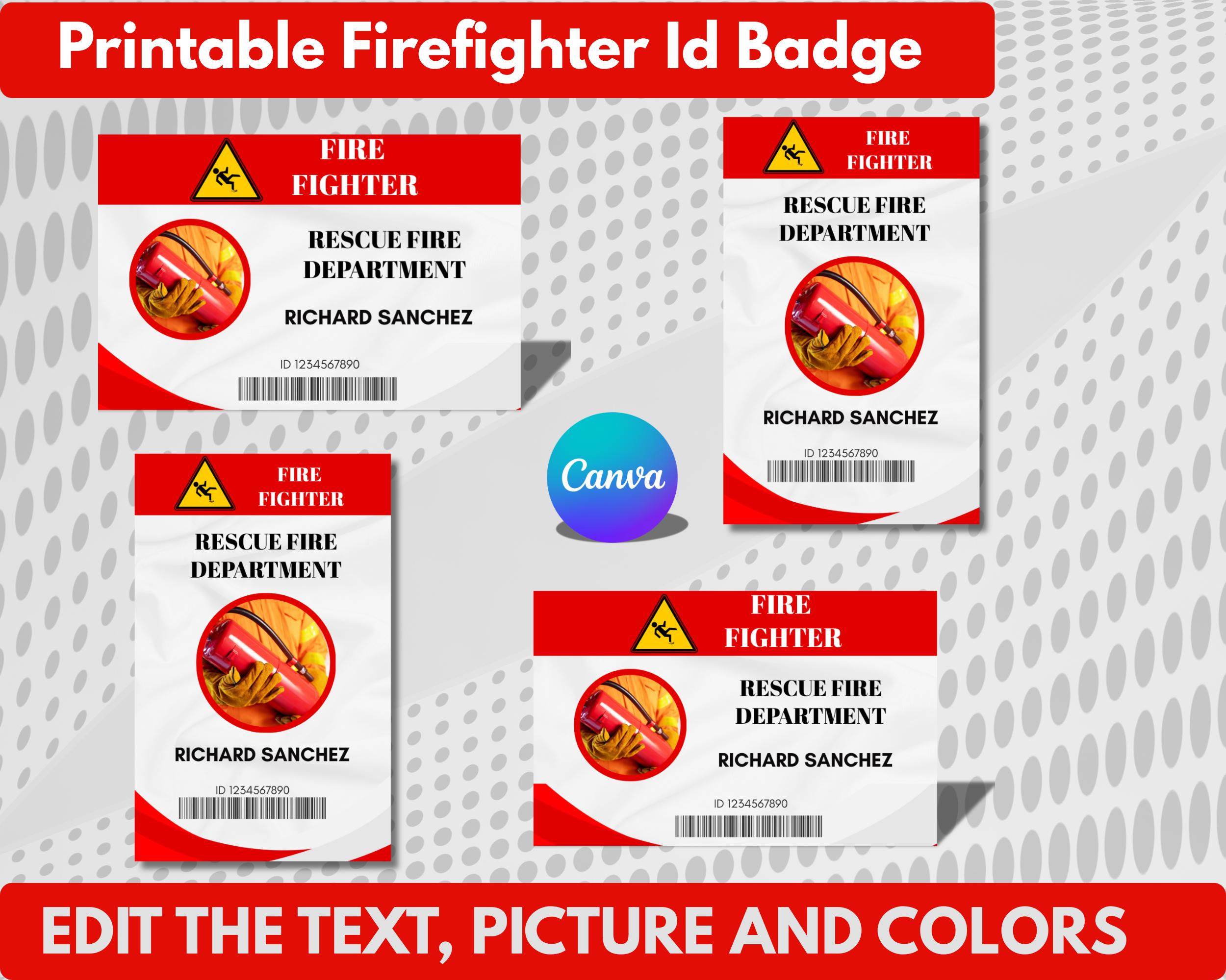 Printable Fire Chief Badge - Etsy, image size:2500x2000