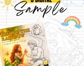 5 SAMPLE- Before the Rainbow - Grey Outline Edition