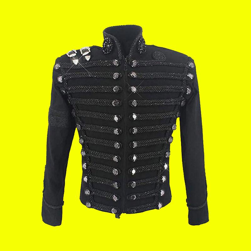 Michael Jackson Military Jacket: Black Wool Parade Costume Coat - Etsy