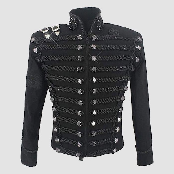 Michael Jackson Military Jacket: Black Wool Parade Costume Coat - Etsy