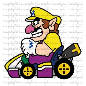 Mario Kart Inspired Sticker | Waterproof Vinyl Decal for Gamers | Retro Gaming Gift | Cute Car Sticker | Nerdy Decor
