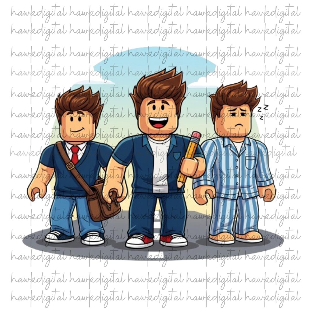 Gamer Clipart: Block Style Characters - Back to School Digital Download ...