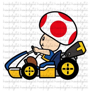 Mario Kart Inspired Sticker | Waterproof Vinyl Decal for Gamers | Retro Gaming Gift | Cute Car Sticker | Nerdy Decor