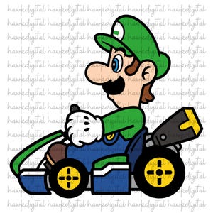 Mario Kart Inspired Sticker | Waterproof Vinyl Decal for Gamers | Retro Gaming Gift | Cute Car Sticker | Nerdy Decor
