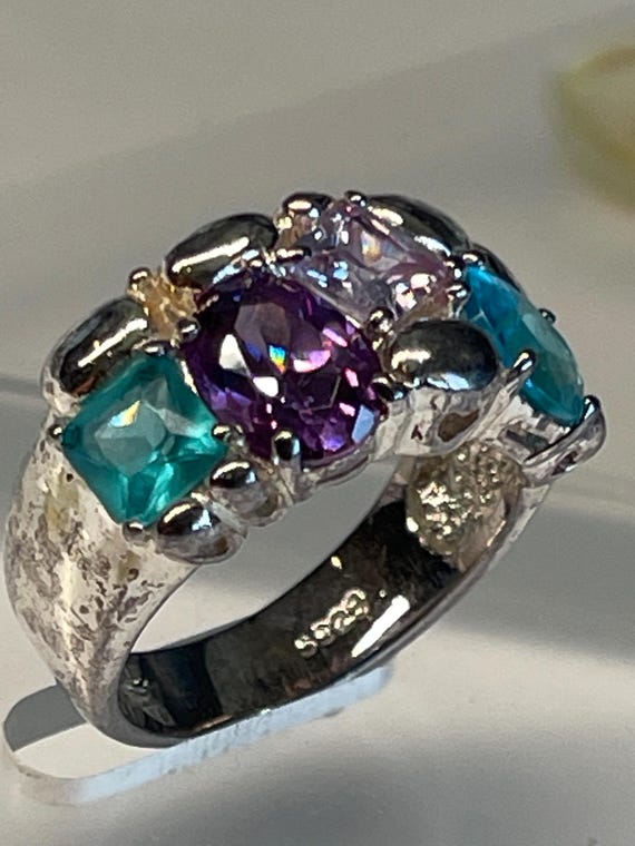 Multiple Gemstone Sterling silver