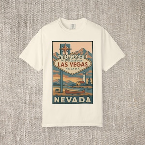 Retro Nevada T-Shirt: Las Vegas Sign, Desert Graphic Tee