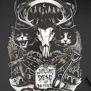 Pet Sematary Art Print: Stephen King Horror Fan Art