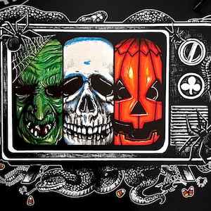 Halloween III: seizoen van de heks geïnspireerde kunstdruk - vintage horrorfanart