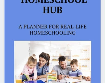 Planificador de educación en casa imprimible: Seguimiento de lecciones, registro de asistencia (Descarga PDF)
