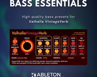 Bass Essentials | Presets for Valhalla VintageVerb