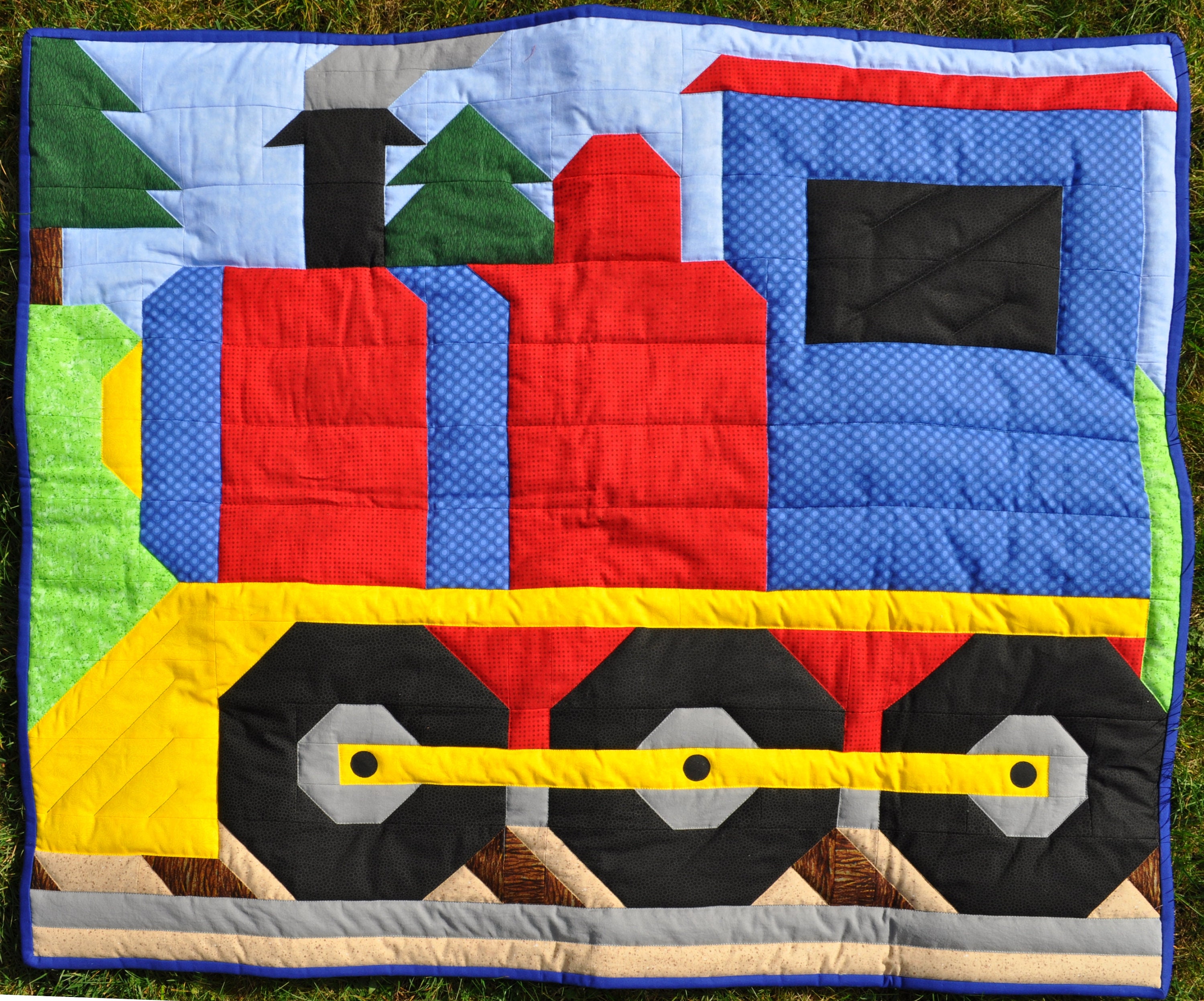 Model Train Quilt Pattern Train Quilt Pattern: Twin Size (66x86), Beginner Friendly (PDF Pattern ...