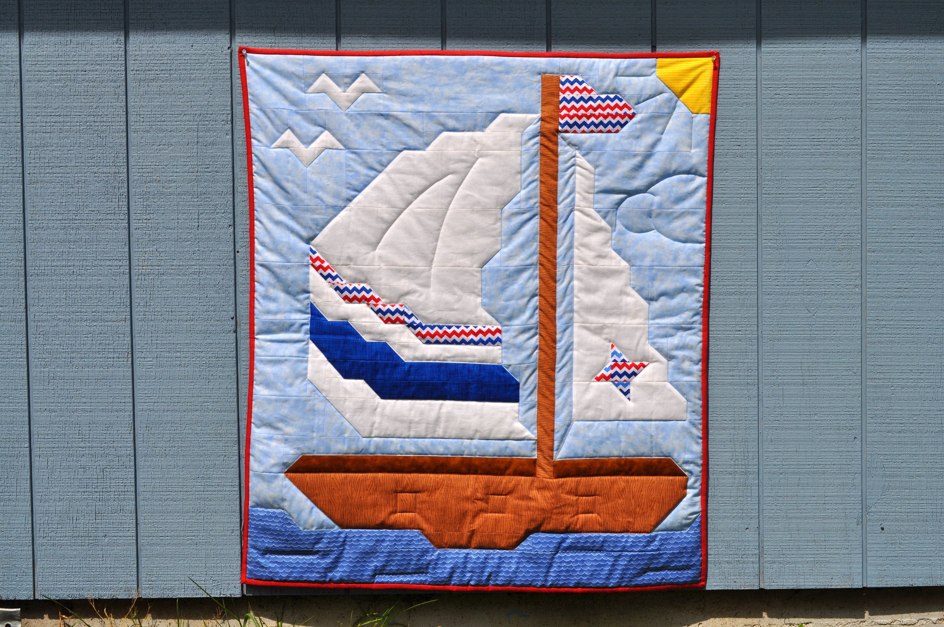 Baby Quilt Kit, Whale Ocean Nautical, Beach Sea Theme, Sharks, Blue Boy  Easy Panel, Sailing Happy, New Gift - Yahoo Shopping