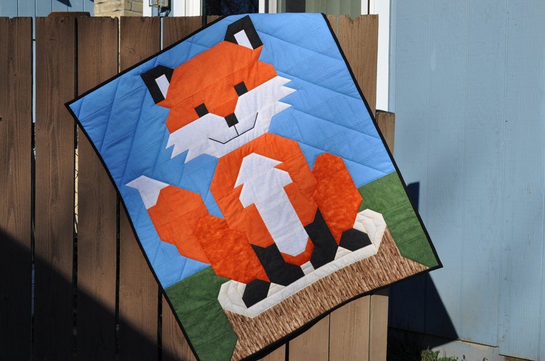 Baby Fox Quilt Pattern Instant Download PDF Baby Quilt Etsy
