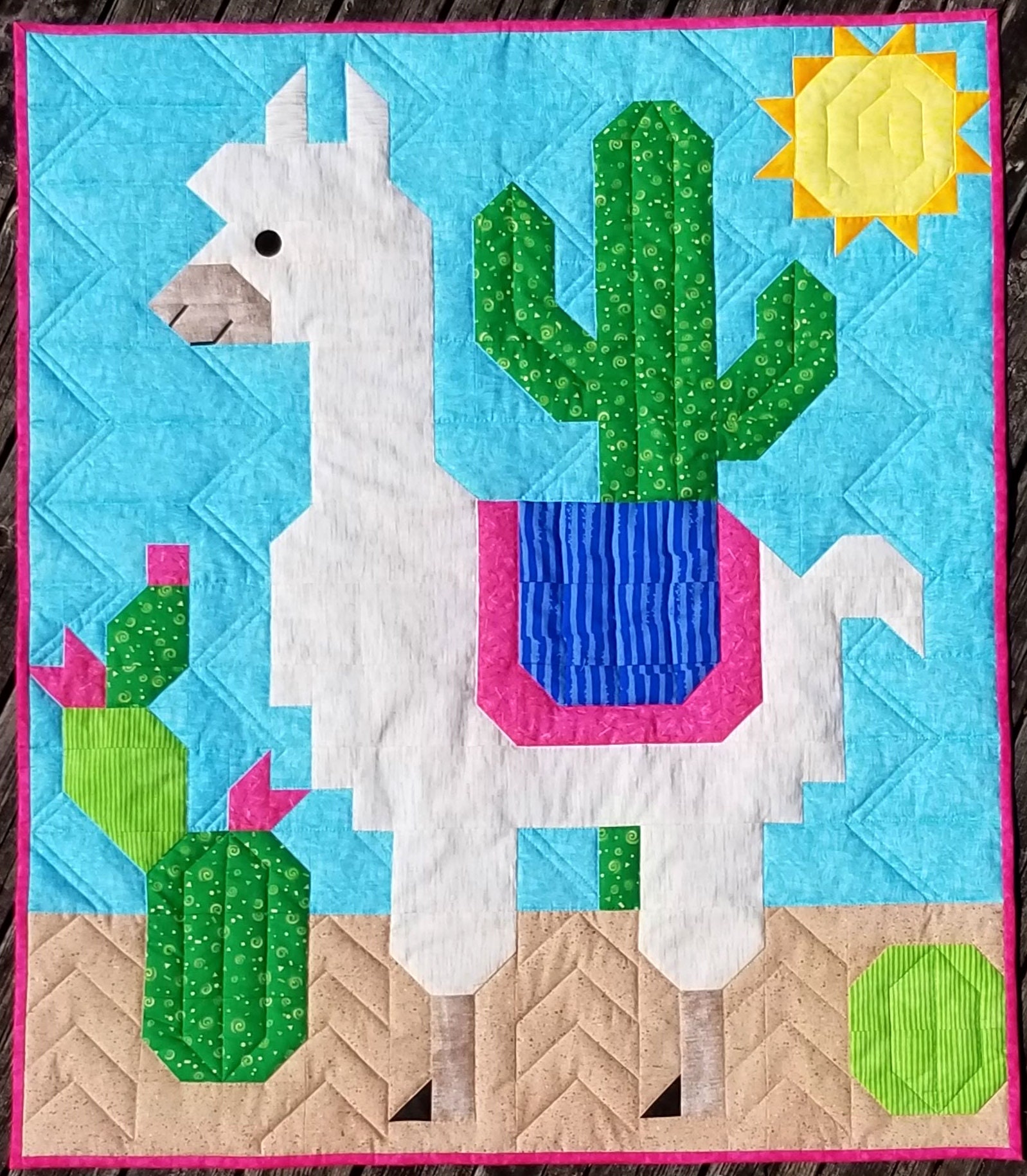 Alpaca Quilt Pattern Multiple Sizes From Baby Quilt to Throw Etsy