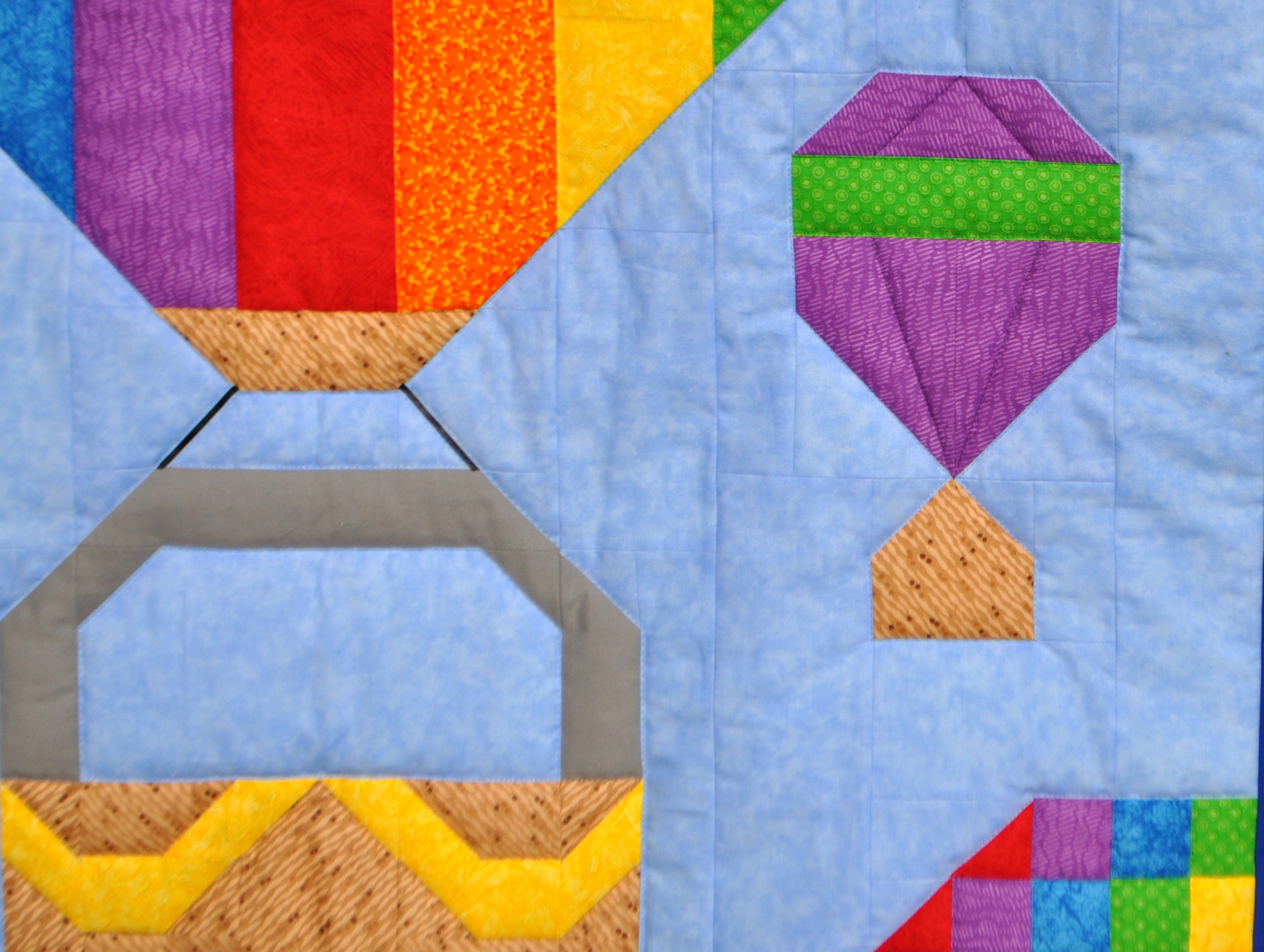Hot Air Balloon Baby Quilt Pattern With 3 Sizes 36x42 Plus Etsy