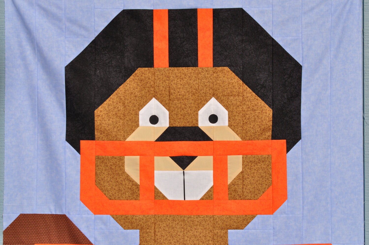 Football Beaver Quilt pattern with multiple sizes Etsy