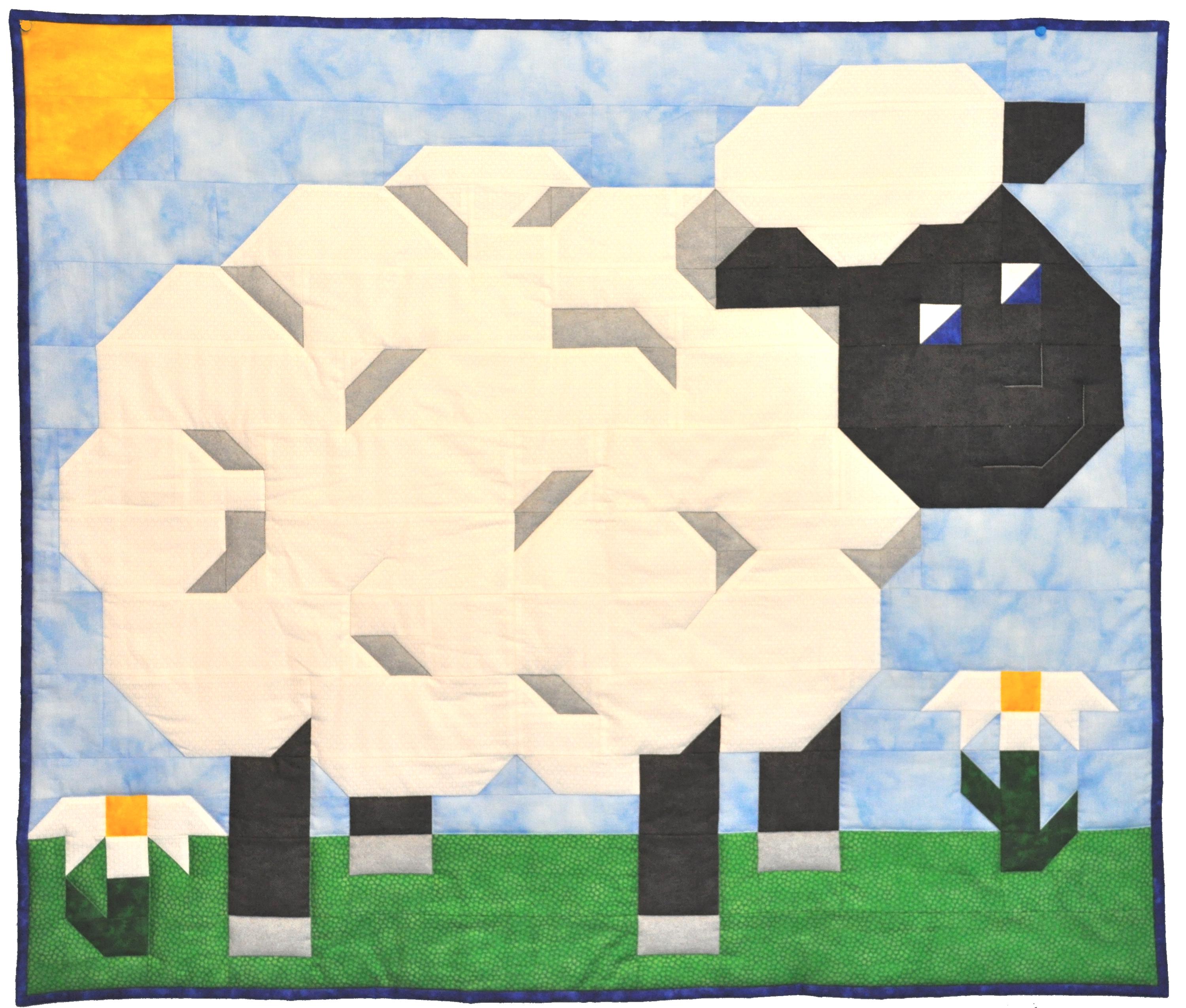 Lamb Baby Quilt Pattern: Farm Animal Design (digital Download) - Etsy, image size:3000x2550