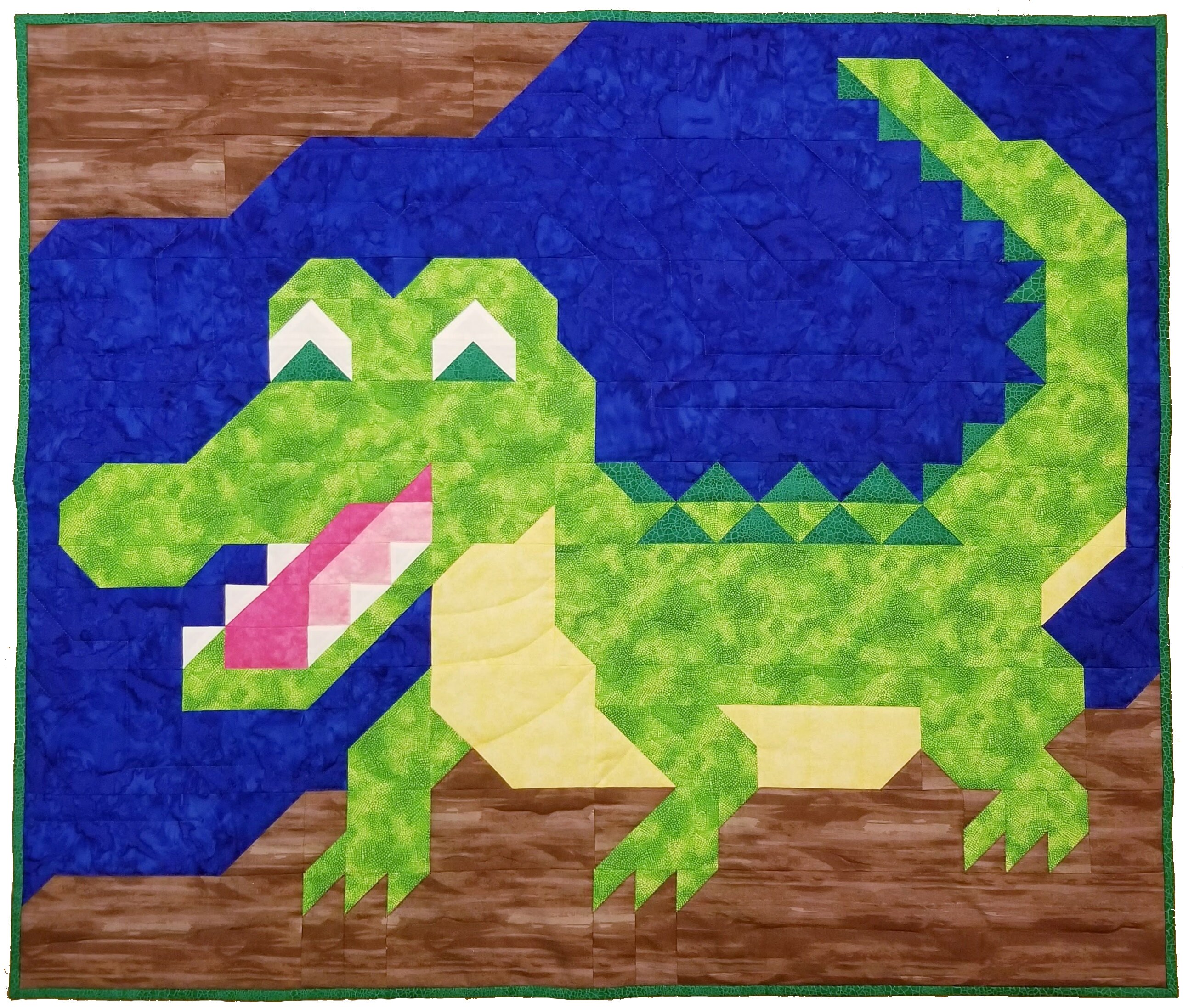 Alligator Quilt Pattern: Easy Beginner Design (PDF) - Etsy