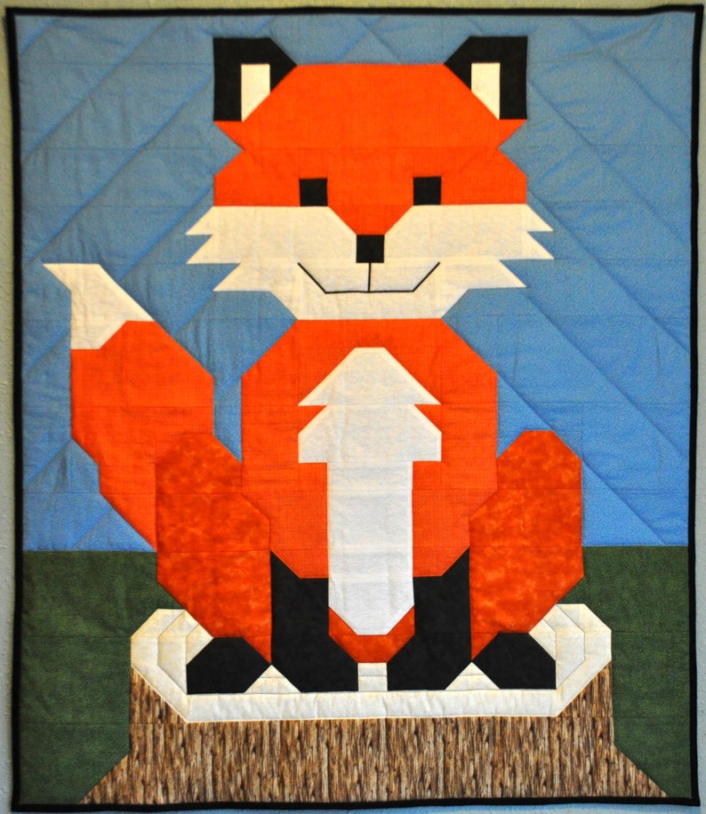 Pattern Baby Fox Baby Fox Quilt Pattern, Crib and Multiple Sizes (PDF Pattern) - Etsy