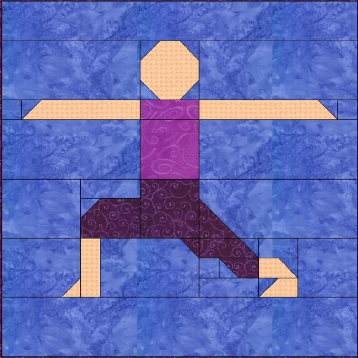 Yoga Quilt Pattern Twin size 66x84 inches Instant Download Etsy