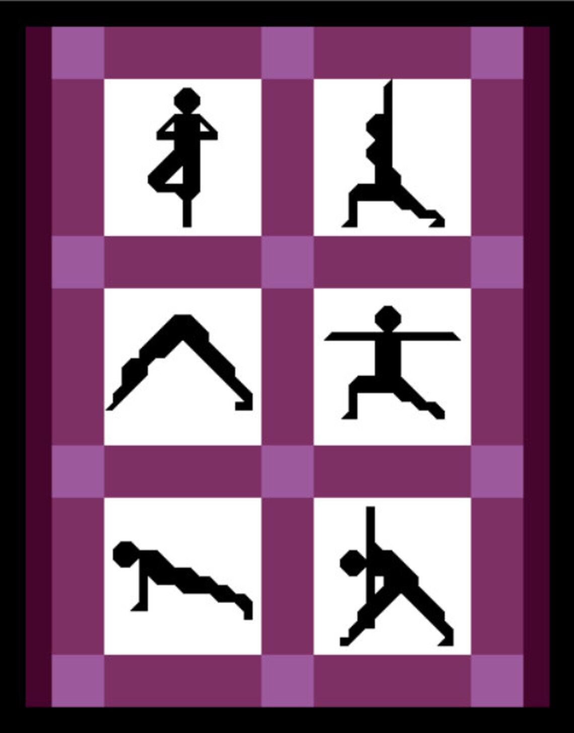 Yoga Quilt Pattern Twin size 66x84 inches Instant Download Etsy