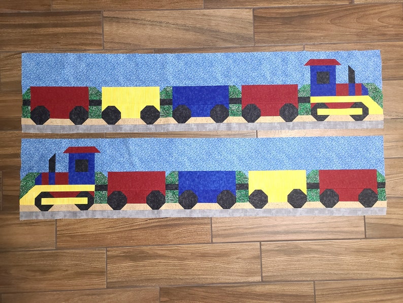 Model Train Quilt Pattern Train Quilt Pattern: Twin Size (66x86), Beginner Friendly (PDF Pattern ...