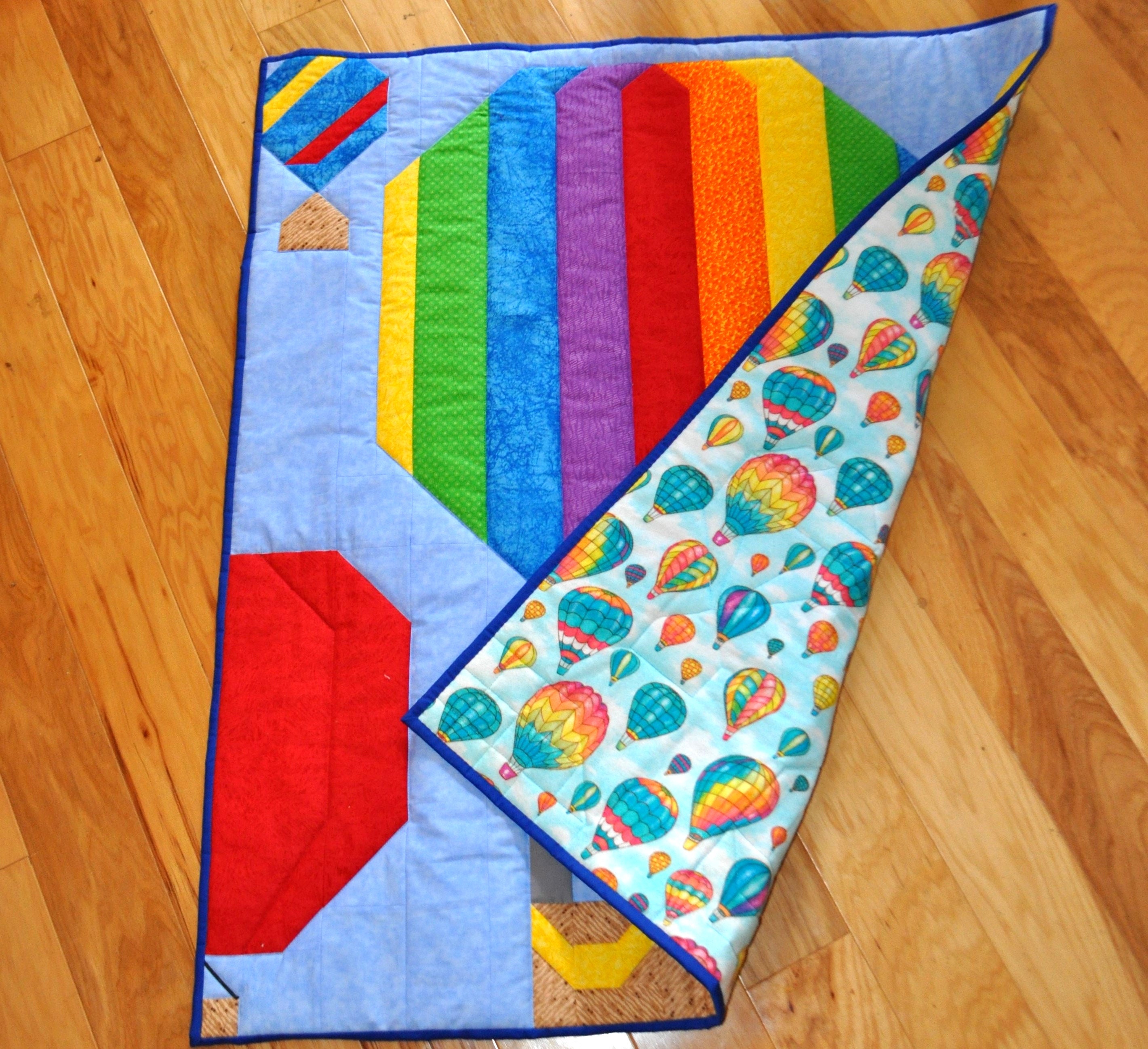 Hot Air Balloon Baby Quilt Pattern With 3 Sizes 36x42 Plus Etsy