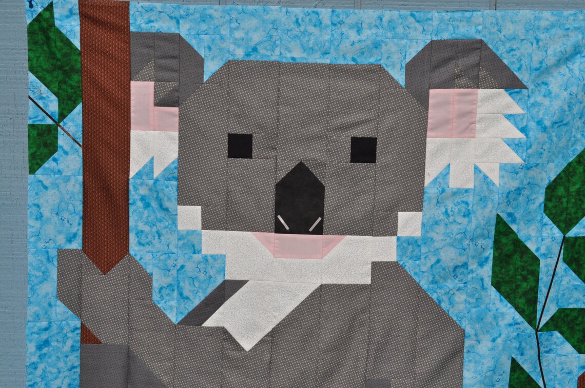 Koala Quilt pattern PDF with 3 sizes Etsy